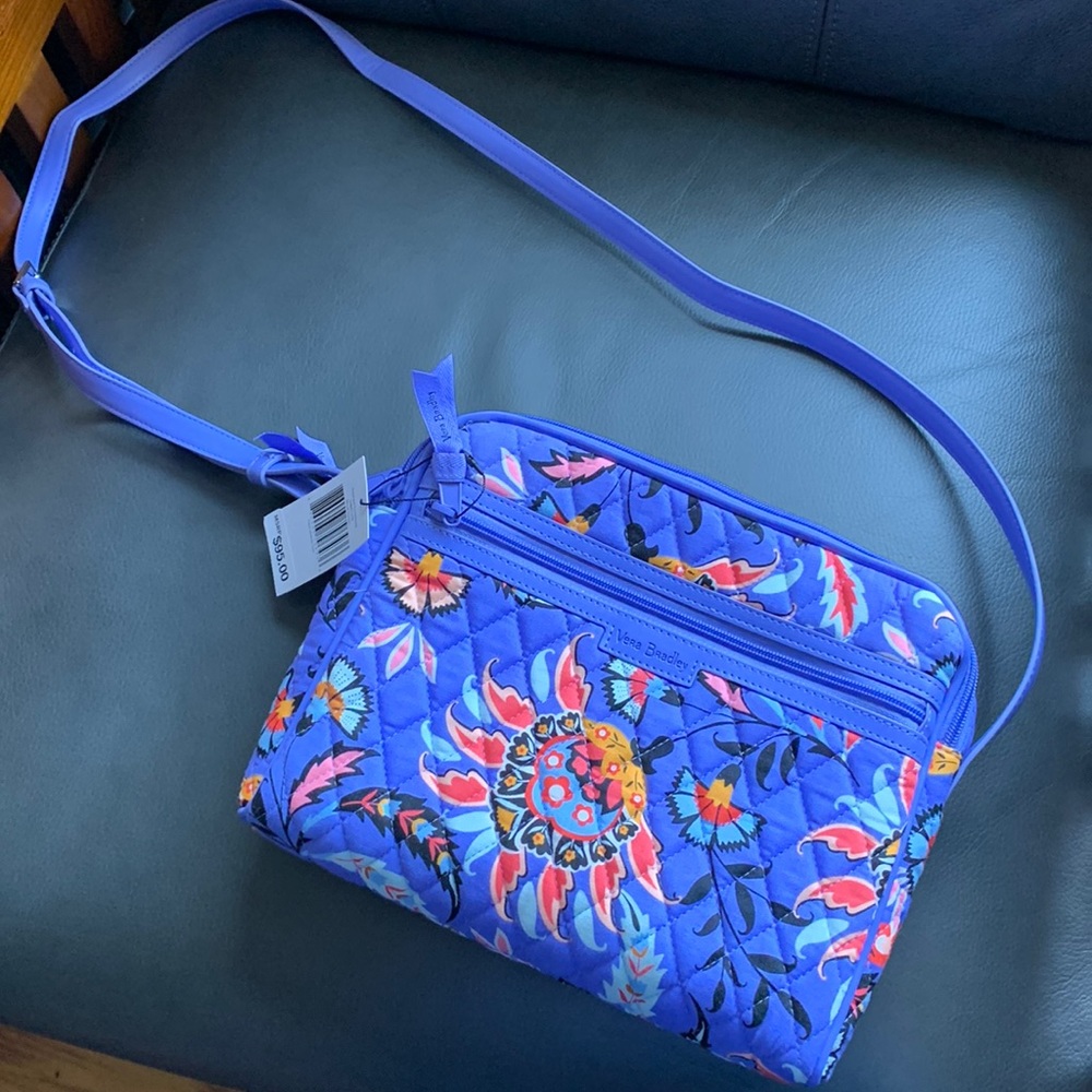 Trimmed Crossbody in Mural Garden pattern